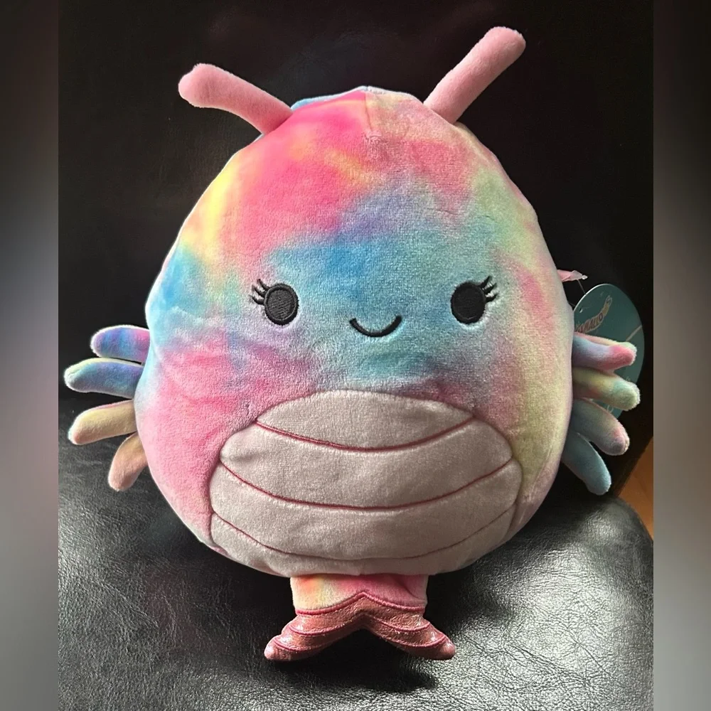 Squishmallows Candies Rainbow Tie dye Shrimp NWT